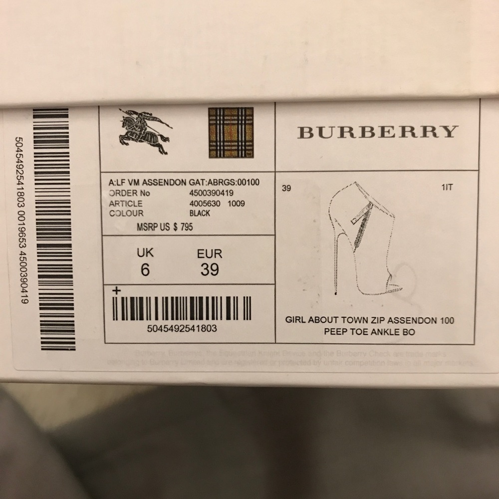 Burberry Assendon 100 Booties (Size 8) - Picture 2 of 5